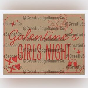 Galentine's Girls Night Banner